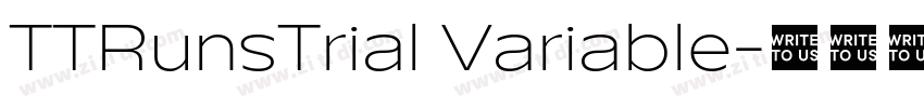 TTRunsTrial Variable字体转换 TTRunsTrial Variable字体转换
